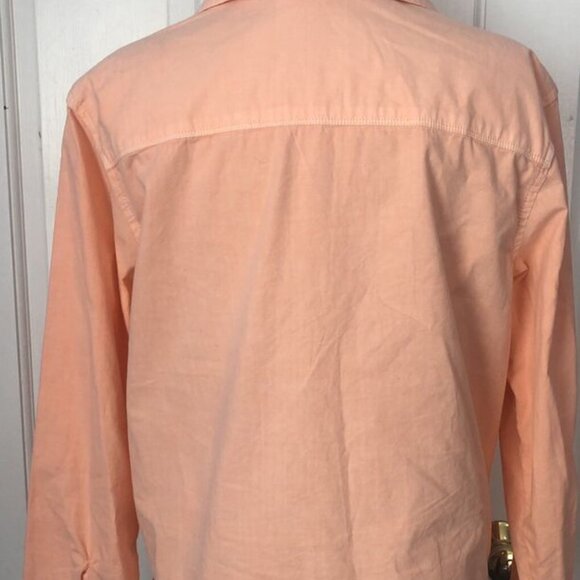Fresh Produce Peach Button Front Cotton Top Blouse Womens Small - Picture 3 of 8
